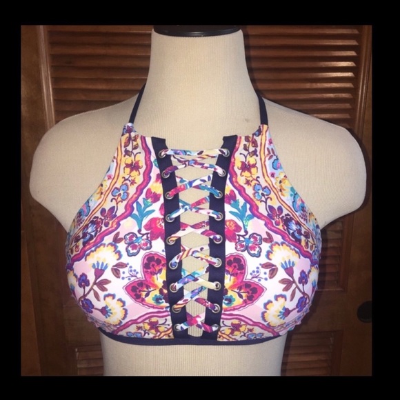 👙NWT👙NANETTE Lepore floral bikini top - Picture 5 of 8
